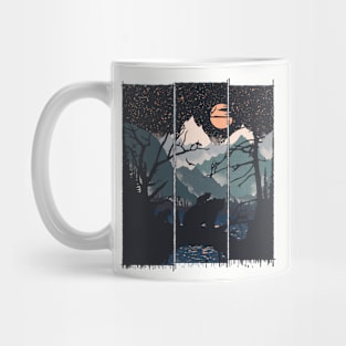 Orange Moon (Front and Back) Mug